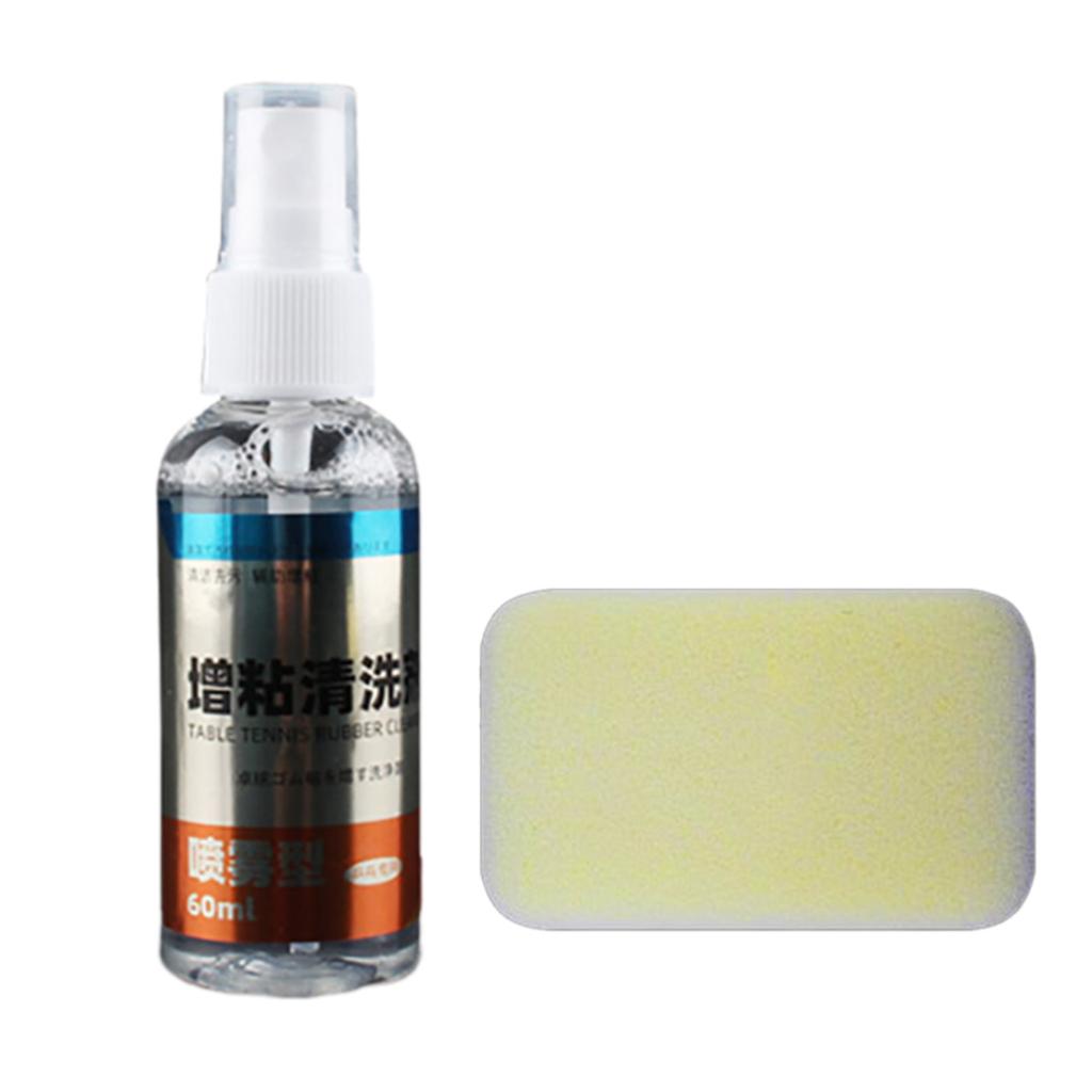 Limpador de tênis de mesa Spray de limpeza Conjunto de limpeza de raquete de tênis de mesa Limpador de raquete de tênis de mesa Limpador de raquete de pingue-pongue
