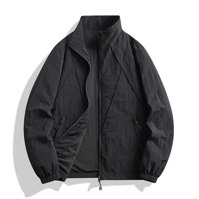 Men's Collar Jacket, Fashionable and Versatile, Casual and Loose Jacket, Sunscreen Clothes