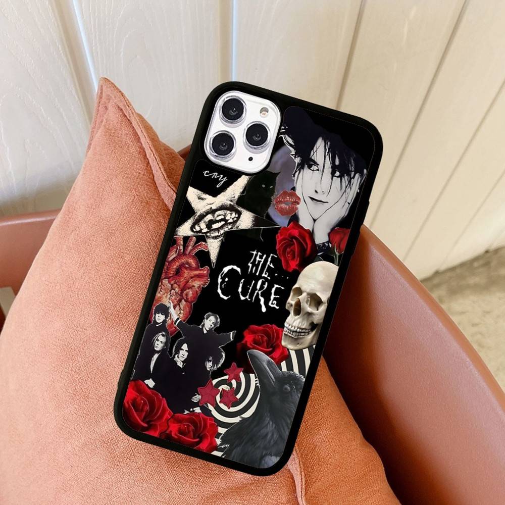 Rock Band THE C-CURE Music Phone Case Wireless Charging PC+TPU For IPhone 11 12 13 14 15 16 17 Pro Max Plus Case