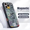 Magnetic For Magsafe Case For iPhone 17 Pro Max Travel Label Landmark Pattern Skin Feeling Cover For iPhone 16 15 14 13 Pro Max