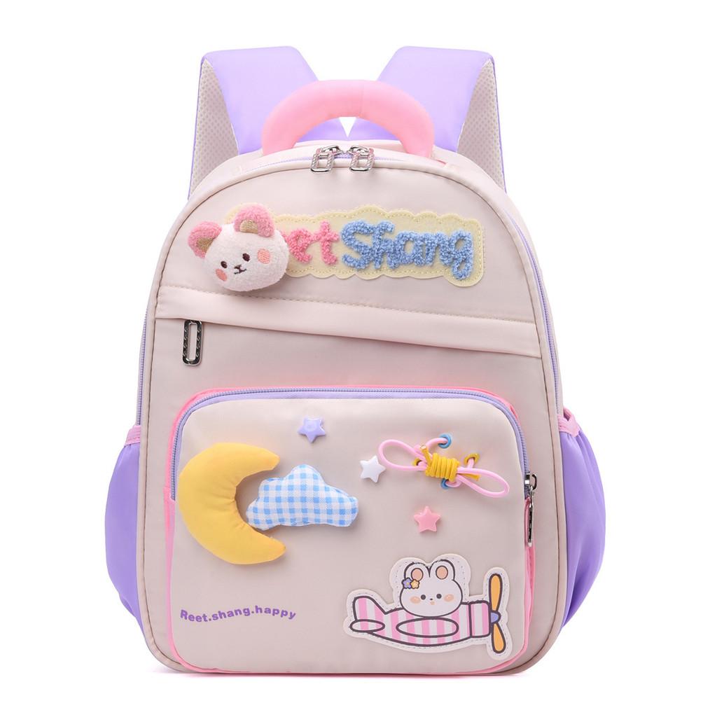

Kids School Backpack With Oxford Cloth Soft Lightweight For Toddlers And Children Purple