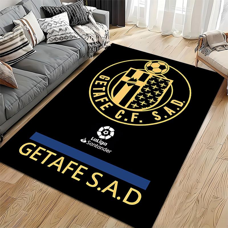 Getafe CF Logo Black Carpet suitable as a non-slip mat for the living room or bedroom sofa