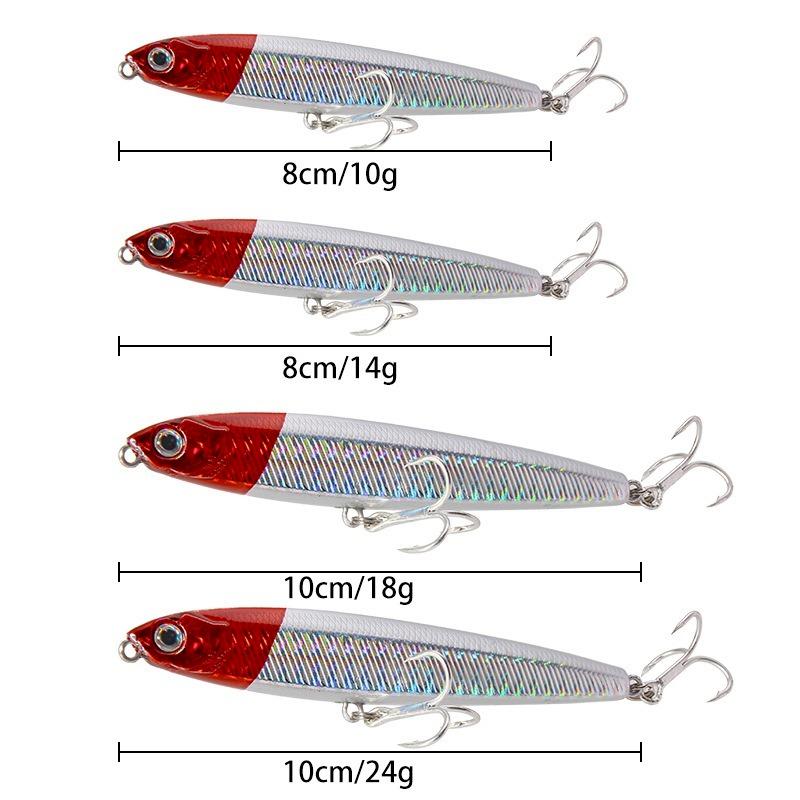 Buy Xy 535 Pencil Fishing Baits 10 14 18 24g 8 10cm Luya Lures Long Shot Flying Ghost Submerged Hook Bass 3d Fish Hard Tackle Gears At Affordable Prices Free Shipping Real Reviews With Photos Joom