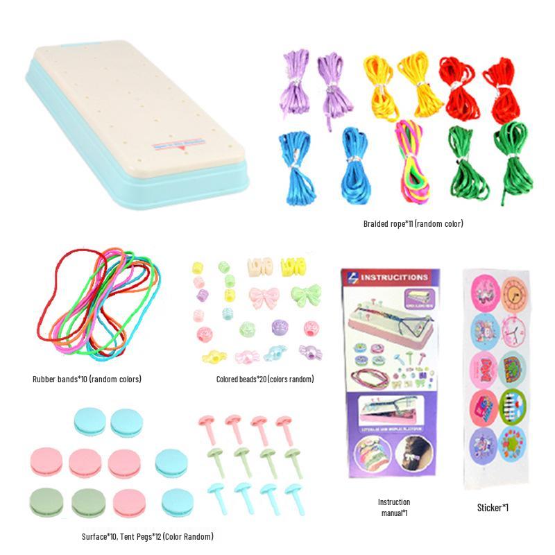 DIY Children's Bracelet Weaving Set: Colorful Craft Toy for Girls