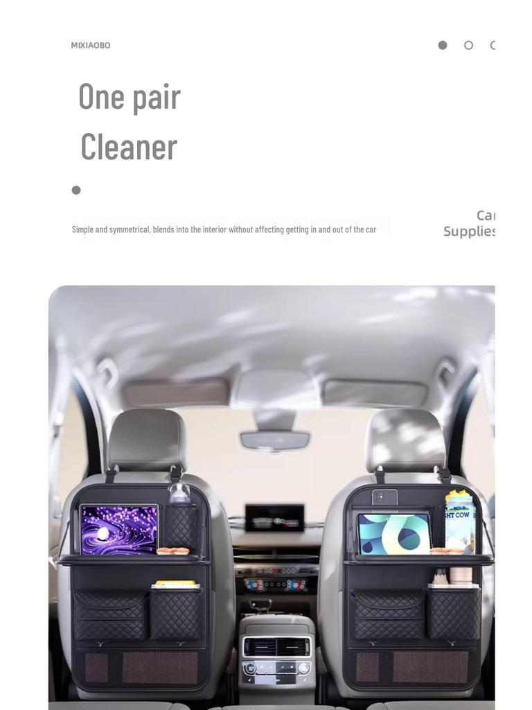 Rücksitz-Organizer mit Taschentuchbox und Aufbewahrungstaschen