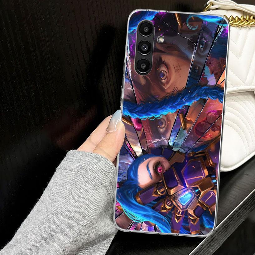 Arcane Jinx Anime Case for Samsung A17 A16 A56 A36 A26 A15 A55 A35 A25 A14 A54 A34 A24 Phone Cover A13 A53 A33 A23 A05S A04S for