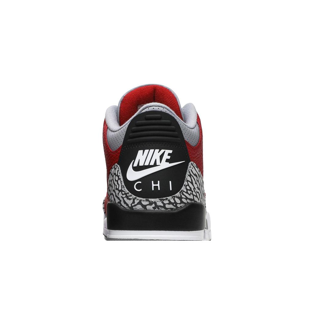 Air Jordan 3 Retro SE 'Unite - CHI Exclusive' (Unisex) Varsity Red / Cement Grey / Black / Varsity Red Vintage Basketball Shoes CU2277 600