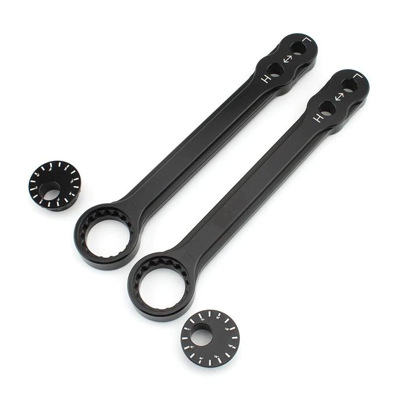 Motorrad-Tieferlegungsstangen-Kit Passend für Kawasaki Ninja 400/Z400/250/Z250 2013-2023 Auf- und Ab-Verbindung Schwarz Einstellbares Zubehör