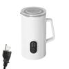 Electric Milk Frother 4-in-1 400W 580ml/19.61oz Hot and Cold Milk Foamer Silent Operation Anti Slip Stainless Steel Milk Steamer