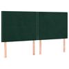 Box Spring Bed with Mattress Dark Green 180 x 200 cm Velvet