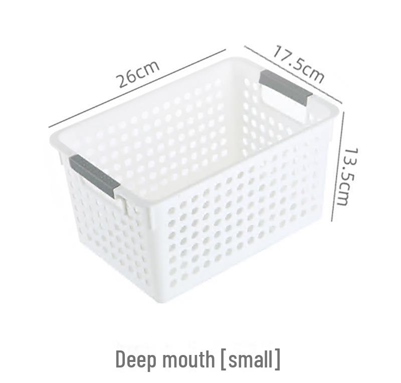 Cesto de Armazenamento de Mesa de Plástico Espesso para Brinquedos, Cosméticos e Miudezas