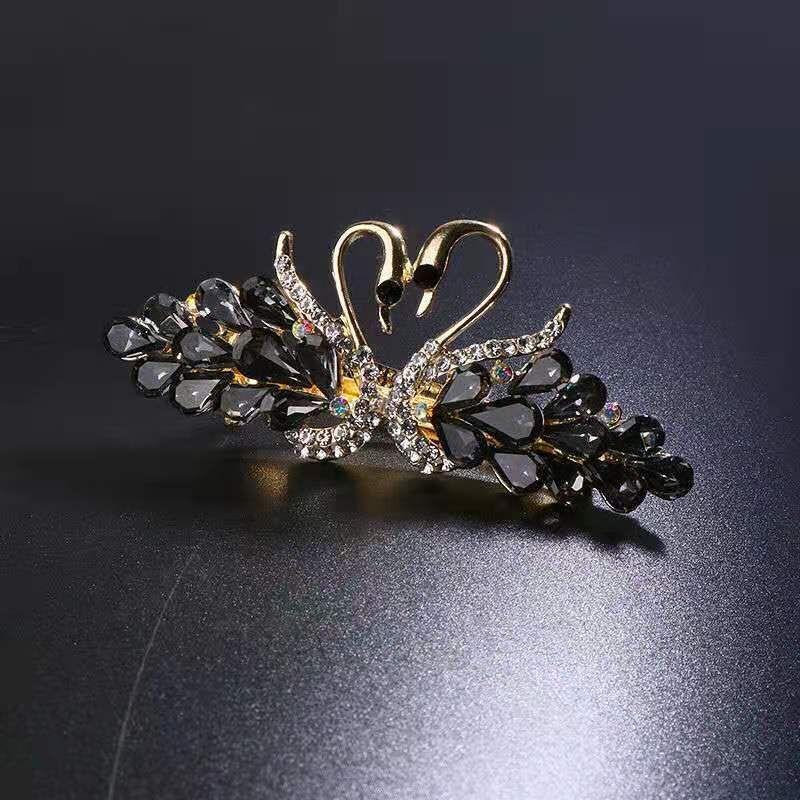 Clips de Păr Arc de Lebădă Primăvară Gol Barretă Accesorii Păr Femei Modă Ac de Păr cu Strass Accesorii Cap