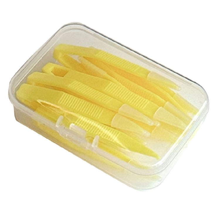 Pack Of 10 Colorful Lens Removing Tweezers with Container Box For Secure Contact Lenses Protections Everyday Travel Use