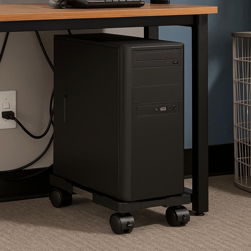 Stable Mobile CPU Stand Scalable Computer Mainframe Rack Computer Tower Stand  Host Storage