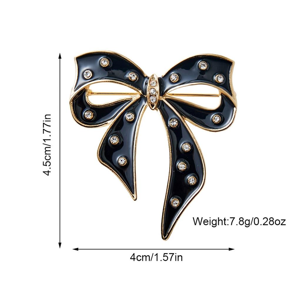 1Pc Sweet and Cute Bow Broch Exquisite Retro Pin Creative Elegant Jewelry Accessories Clothing Bag Decoration Party Gift Trend