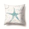 Vintage Marine Cushion Cover Peach Skin Pillowcase Sofa Cushion Pillowcase Suitable for Living Room Car Pillowcase