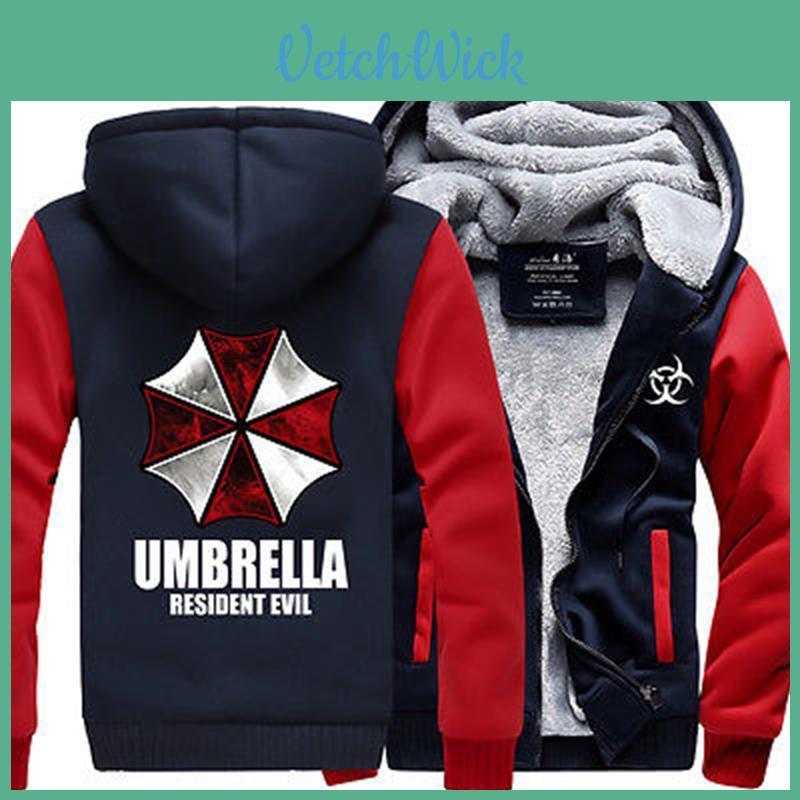 Evil Hot Resident Biohazard Umbrella Thicken Jacket Sweater Winter Coat Hoodies