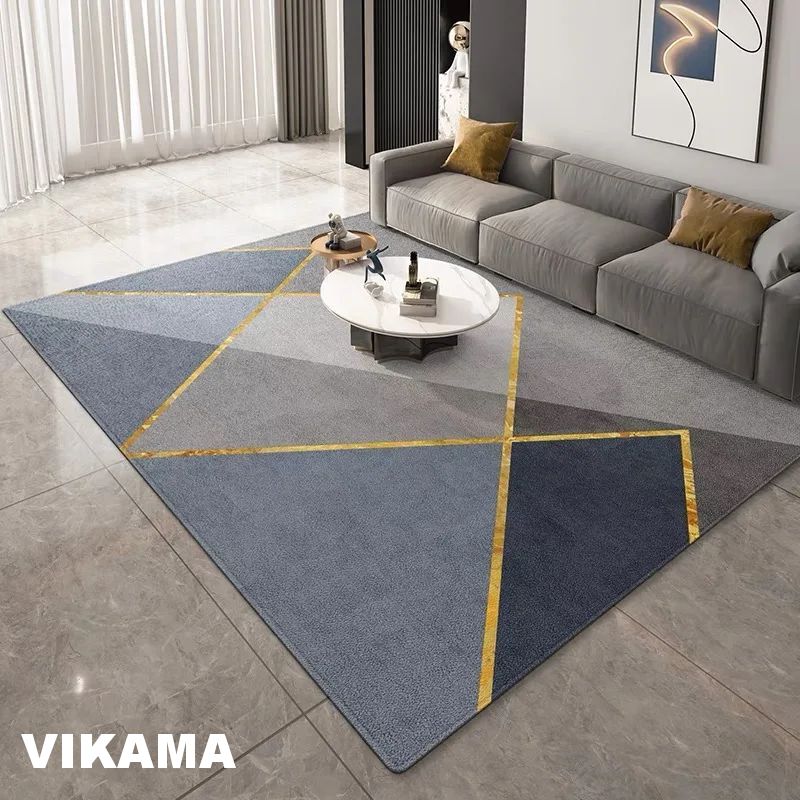 Velluto di Cristallo Moderno Semplice Tappetino per Divano da Camera da Letto Tavolino Tappeto di Grande Area Tappeto Resistente allo Sporco ad Asciugatura Rapida Lusso Leggero