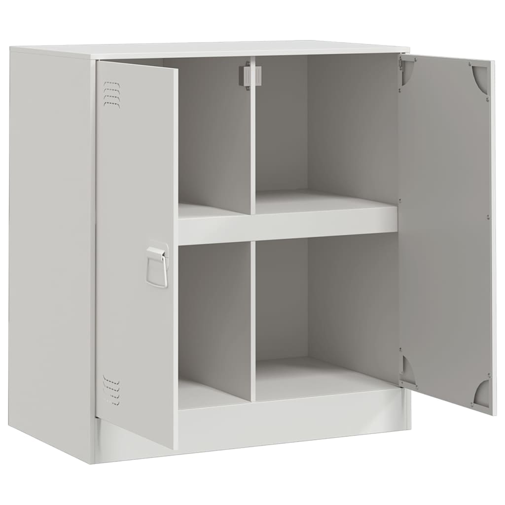 Sideboard White 67x39x73 cm Steel