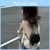 Stylish Mini Round Pu Shoulder Bag For Kids In Chic Solid Colors Perfect For Daily Use