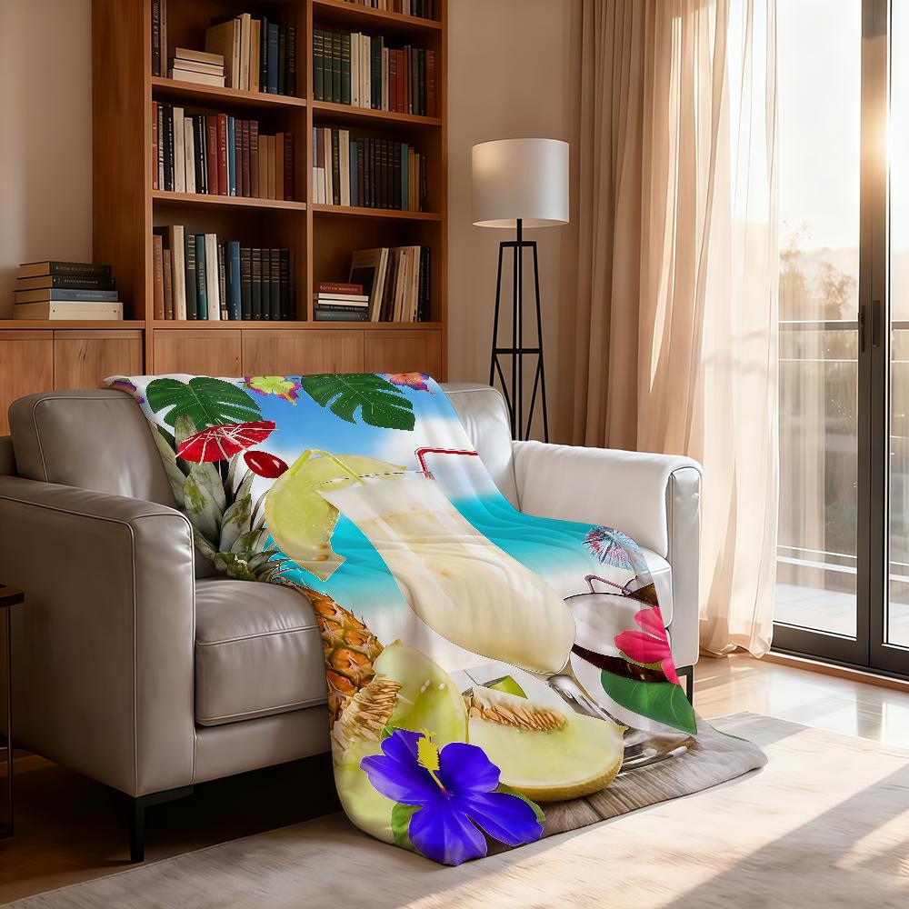 Summer Roostertail Blanket Soft Throw Blanket for Home Bedroom Bed Sofa Picnic Travel Office Rest Cover Blanket Gift