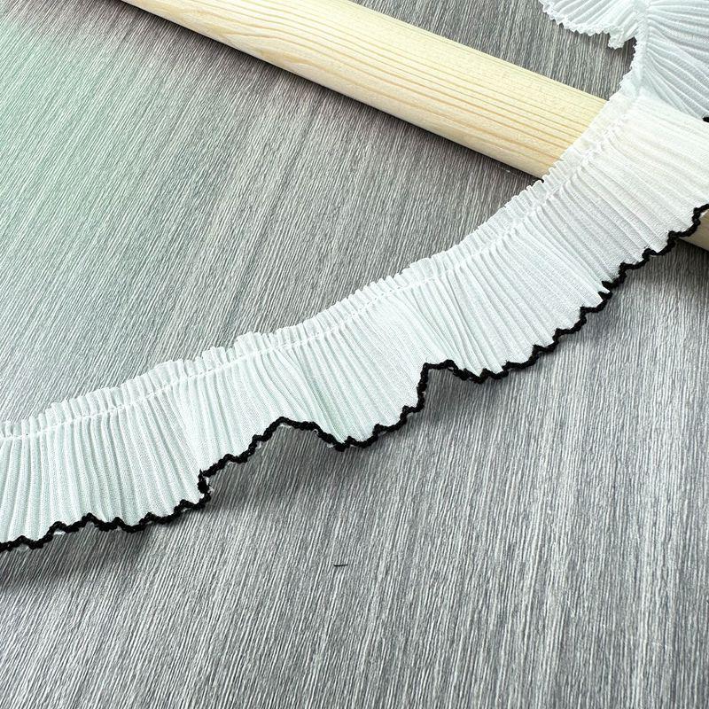 

5 ярдов Шифоновая плиссированная кружевная тесьма «Собачий зуб» 8 цветов для DIY одежды, шляп, домашнего текстиля, украшений, многоцелевые швейные аксессуары 5yard