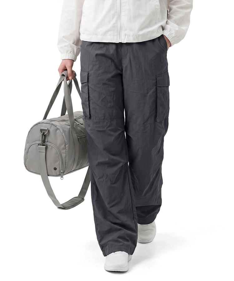 Teseulla Women'S Lightweight Two-Way Wide Elastic Cargo Drawstring Pants