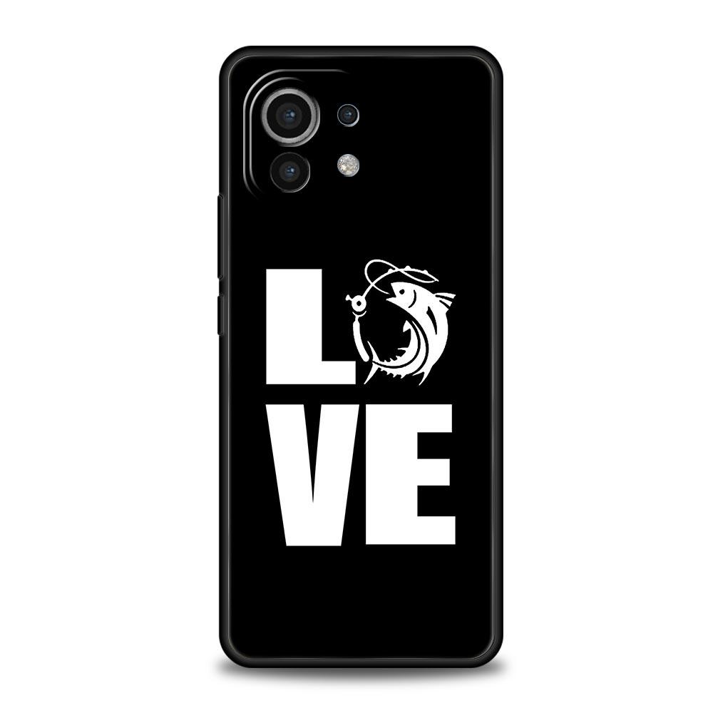 Phone Case For Xiaomi Mi 15 14 14T 13T 12T Pro 12 13 11 Lite 5G 11T X6 X5 Pro Soft TPU Cover Carp Fishing Fish