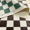 Portable Leather Chess Board Light Weight Tournament Chess Mat Rolling up Leather Chess Board Chessboard Gift for Kids Adult