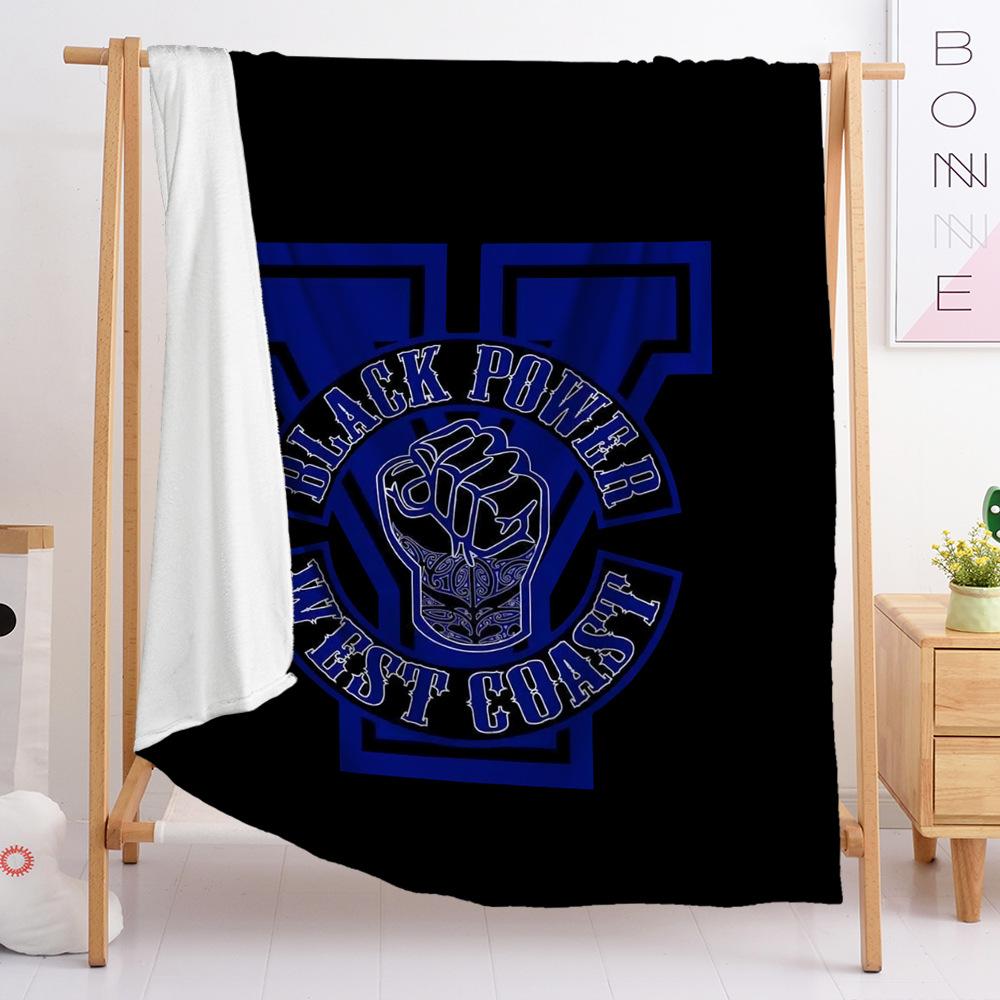 Blanket Flannel Blanket Black Series Blanket Bedding 120X90cm