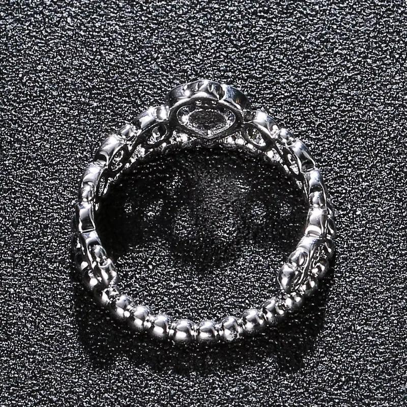 Hot Selling Silver Jewelry Thai Silver Ring European and American Fashion Crown Ring Retro Ring