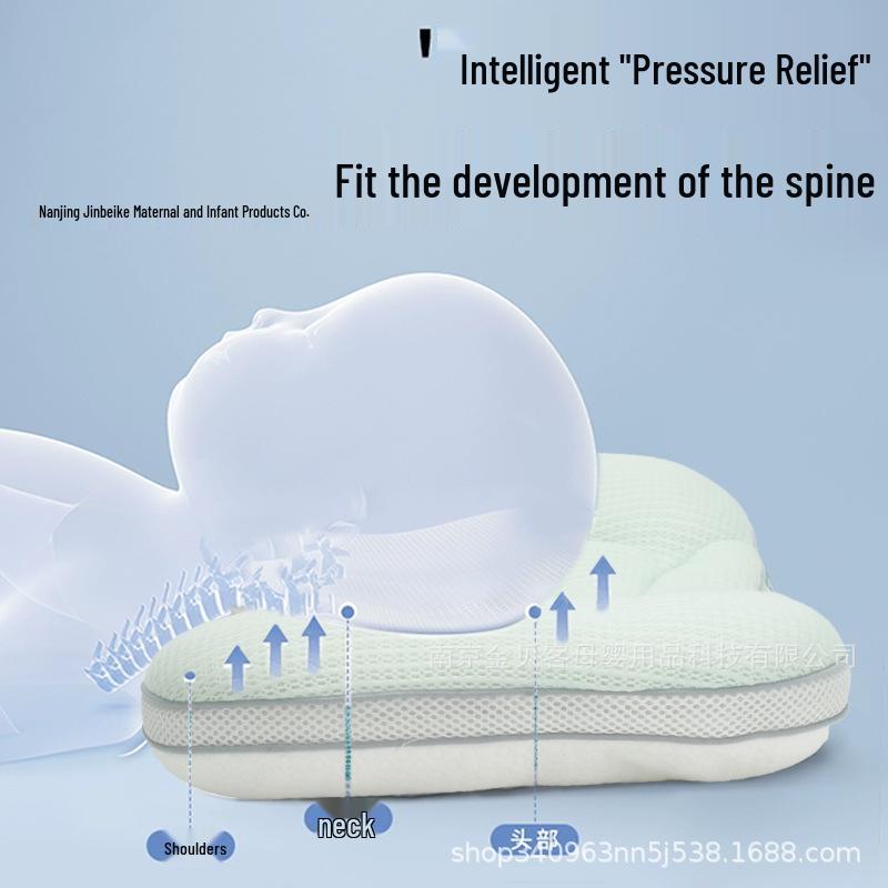 Klasse A Mutter- und Babykissen: Ergonomische Unterstützung für 6 Monate bis 6 Jahre - Rechteckiges Design zum Schutz der Halswirbelsäule