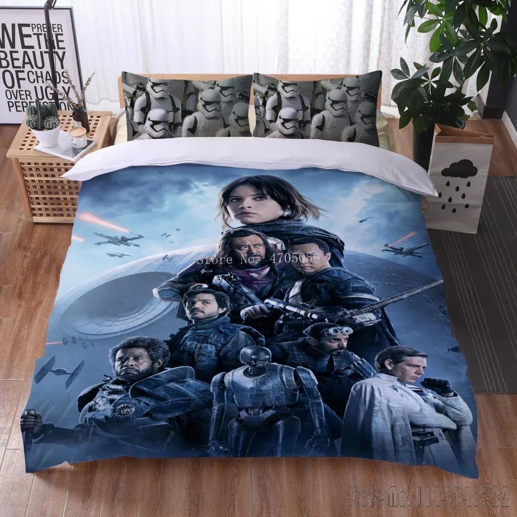 Anime Lyx 3D Stjärnkrigare 3D-printat Barnsängkläder Set Baby Påslakan Set Sängkläder Twin Enkel King Barn Vuxen Gåva