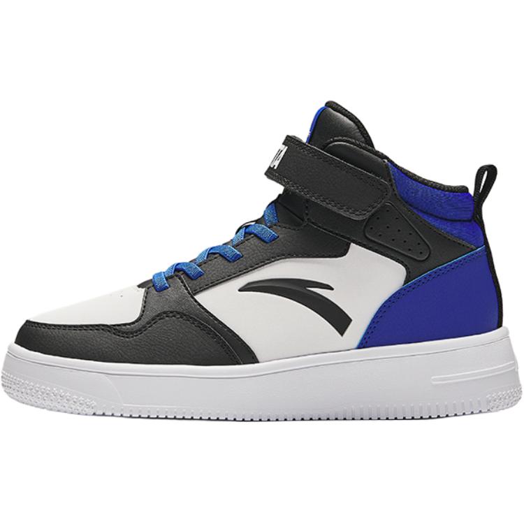 Anta Kids Synthetic Leather Fashion Versatile Non-Slip Wear-Resistant Lightweight Shock Absorbing Mid-Top Kids Skate Shoes Men skate shoes A12438004-4