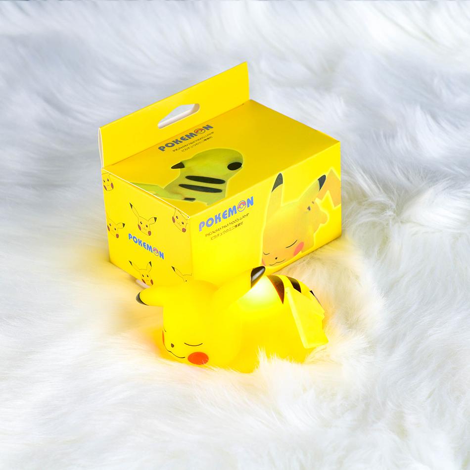 12cm Pokemon Pikachu Night Light Anime Figure Cute Bedside Lamp For Bedrooms Ornaments Children's Luminous Toys Christmas Gift