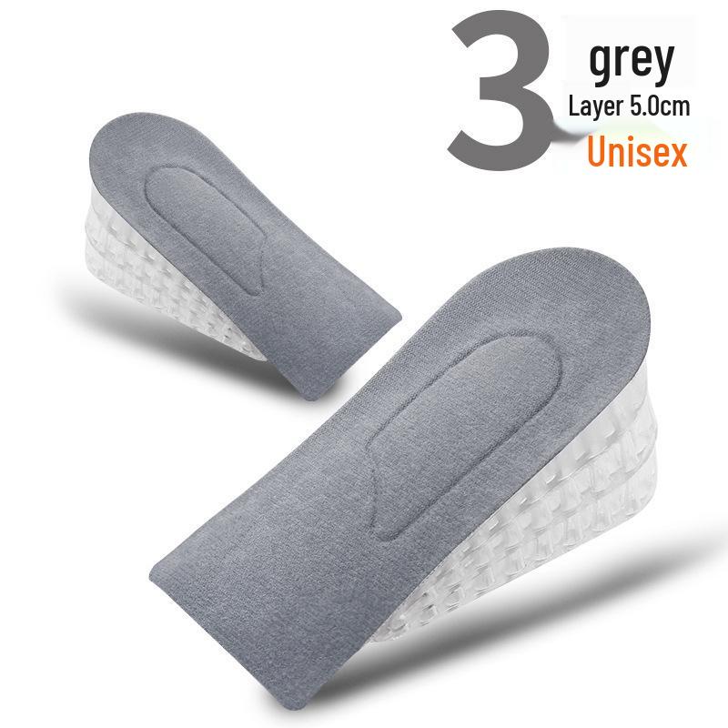 Unisex Invisible Height-Increasing Silicone Heel Insole