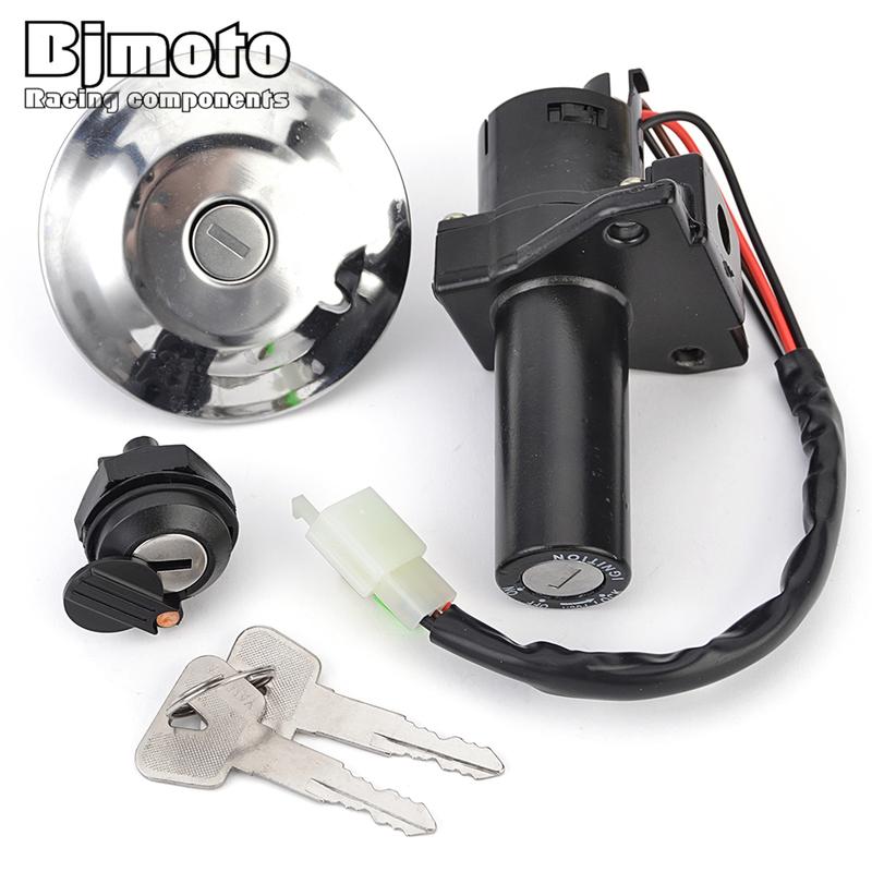 Motorcycle Ignition Switch Fuel Gas Cap Seat Lock Key For Yamaha YBR125 YBR 125 YBR 125 2005 2006 2007 2008 2009