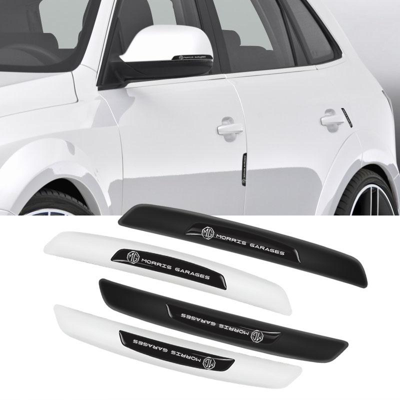4Pcs Rubber Anti Collision Strip Car Door Rearview Mirror Protector Stickers For Morris Garages MG ZS MG5 GS HS GT ZST MG3 MG6