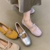 French Temperament Bow Inner Heightened Ballet Shoes 2025 Summer Gentle Fairy Style with Skirt Mary Jane Shoes