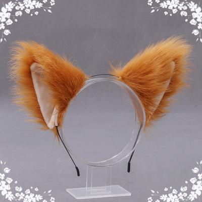 Słodki kot lisa sztuczne futro ucha obręcze do włosów Party Cosplay Hairband futrzane opaski dziewczyny moda akcesoria do włosów uszy zwierząt opaska do włosów