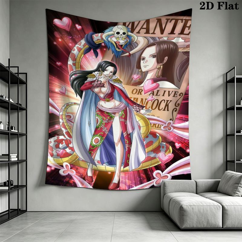 Boa Hancock Wall Tapestry Aesthetic Wall Hanging Printed Fabric Blanket Decorative Tapestries For Bedroom Living Room Home Decor