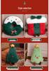 Festive Christmas Tree & Gingerbread Man Plush Cushion, New Year Gift & Wreath