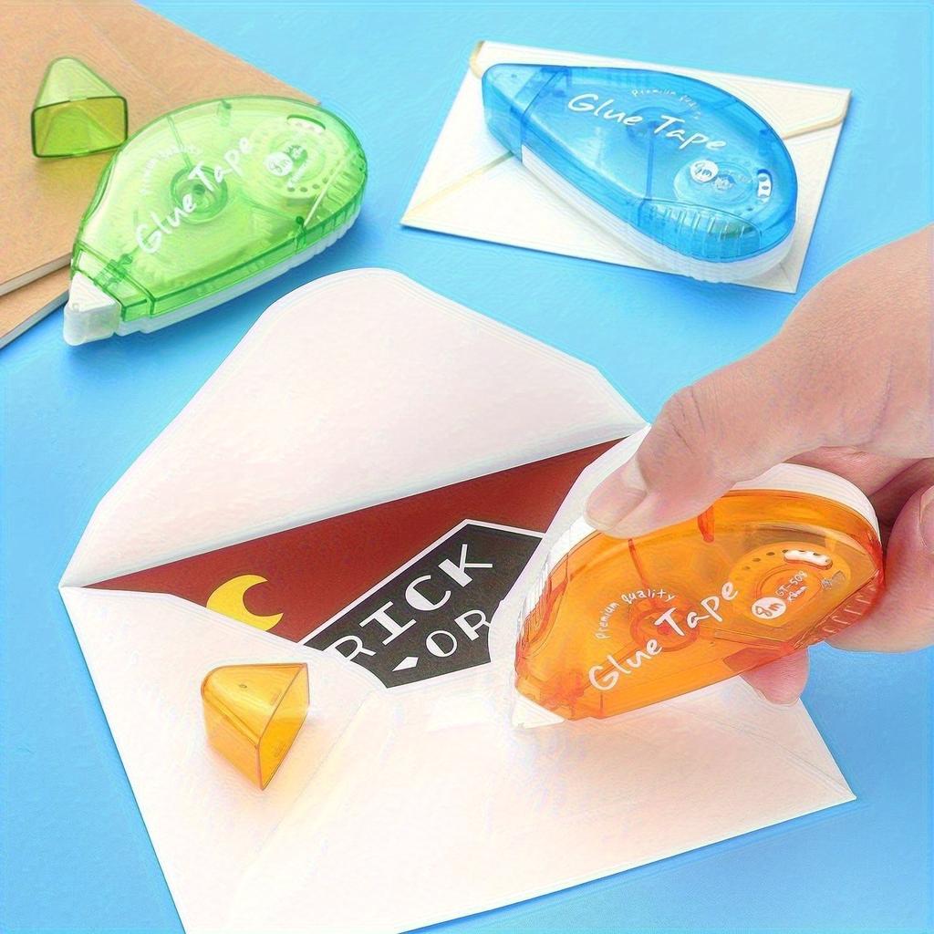 3Pcs/set Double Sided Tape Roller Strong Adhesive Craft Glue Dispenser for Scrapbooking, Photo Display & Arts Projects, No Residue