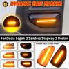 2Pcs LED Dynamic Side Marker Light Arrow Turn Signal Blinker Lamps For Dacia Logan 2 Sandero 2 Duster Renault Stepway Sandero