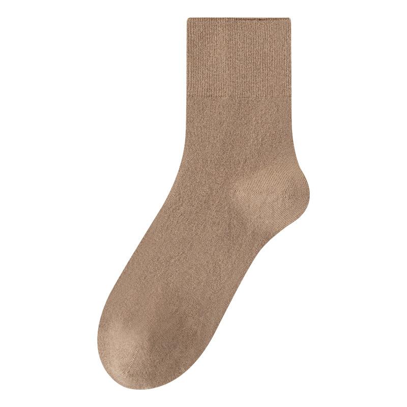 Woolen Socks for Women, Thickened Warm Mid-calf Socks, Loose Stockings That Don't Pinch The Feet, Long Calf Socks for Women