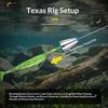 5Pcs/Lot Texas Rig Set For Bass Fishing Carolina Rig Kit Fishing Tackle Fishhooks Carp Fishing Hair Rigs Ready Made Bait