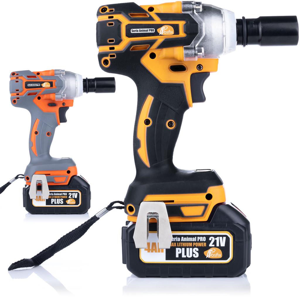 Rosfix Akumulatorowy Klucz Udarowy Orange Doberman 21V OD21V – Moment Obrotowy 350 Nm | 2x Akumulator 4Ah Max Lithium Power | Ergonomiczny Design