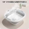 Foldable Foldable Soft Silicone Compact for Foot Outdoor Square Washbasin, Bucket, Material, Structure, Space-Saving, Laundry, Cleaning, Baths,
