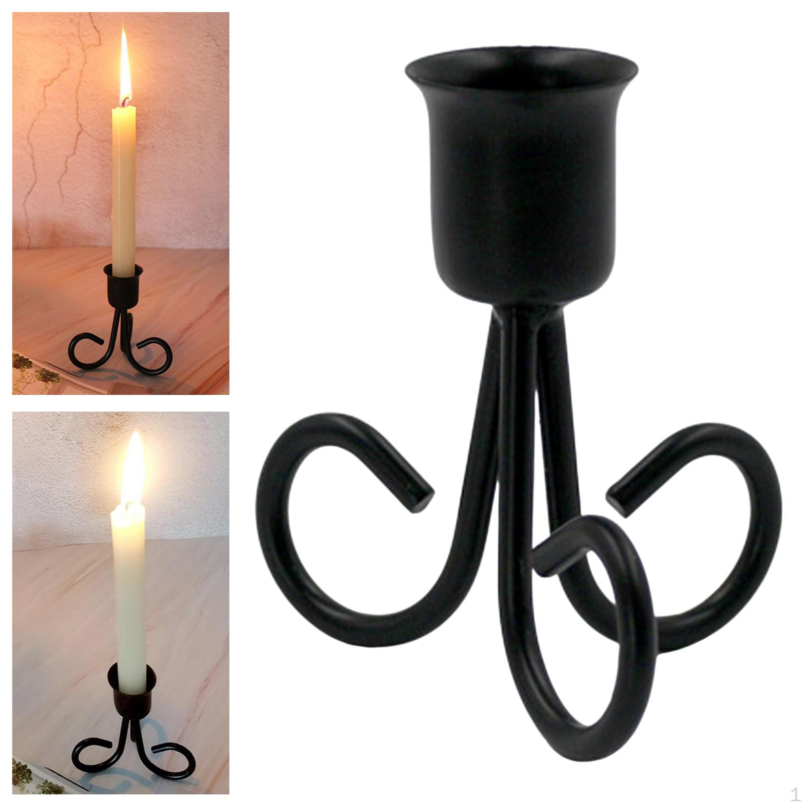 10 шт. Пластиковая основа для столбиковой свечи Электронный подсвечник Серебристый Option4 Black