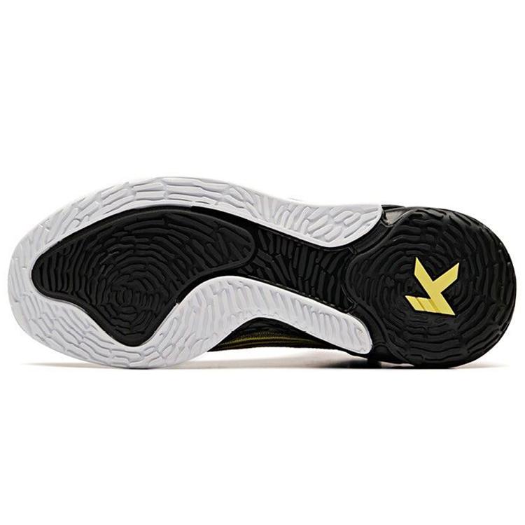 New Anta KT4 Thompson KT4 Cushioning Anti Slip And Wear Resistant High Top Performance Basketball Shoes Men's Black Yellow 11921101-5
